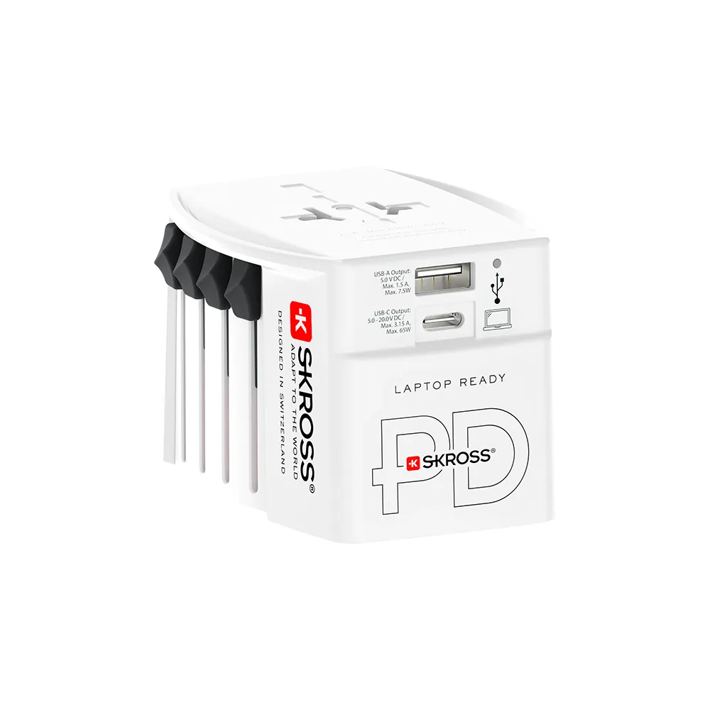 SKROSS® World Travel Adapter – 65W USB-C PD