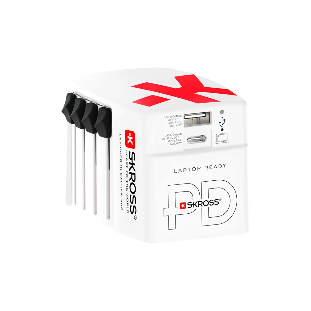 SKROSS® World Travel Adapter – 65W USB-C PD